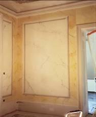 Entrée en faux marbre