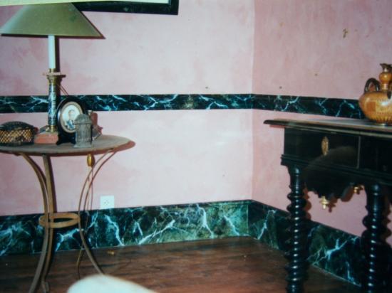 Plinthes en faux marbre
