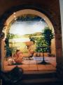Mur en trompe l'oeil 4m x 3m