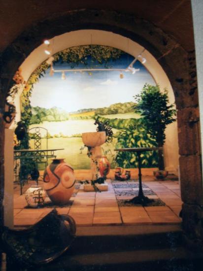 Mur en trompe l'oeil 4m x 3m